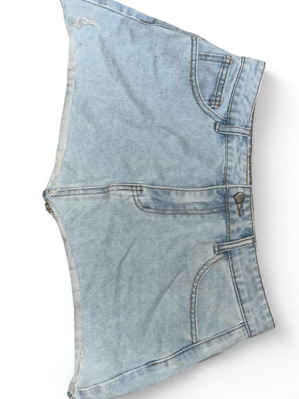 Light Blue Denim Mini Skirt
